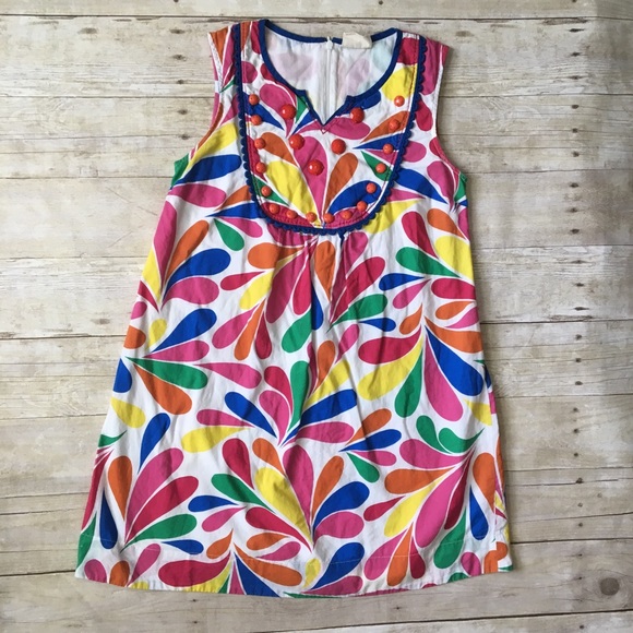 Mini Boden Other - MINI BODEN Girls Beaded Pink Floral Summer Dress